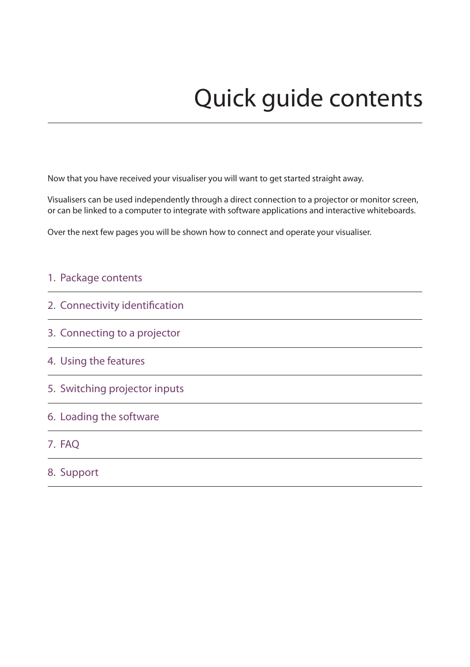 Quick guide contents | Genee World GV-3100 User Manual | Page 3 / 12