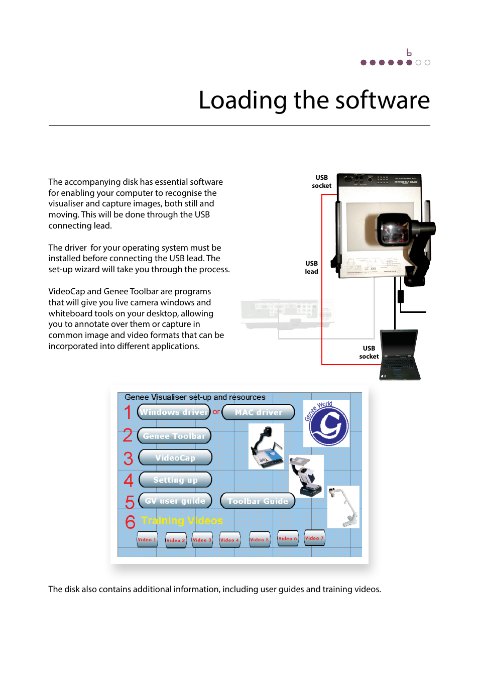 Loading the software | Genee World GV-34100HD User Manual | Page 9 / 12