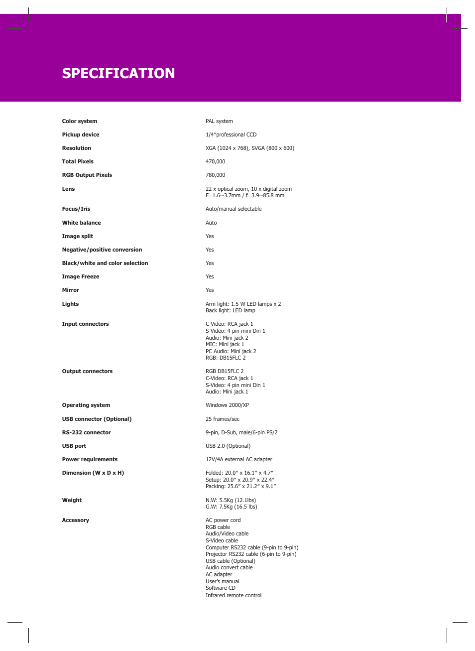 Specification, Not this way | Genee World GV-6100 User Manual | Page 21 / 24