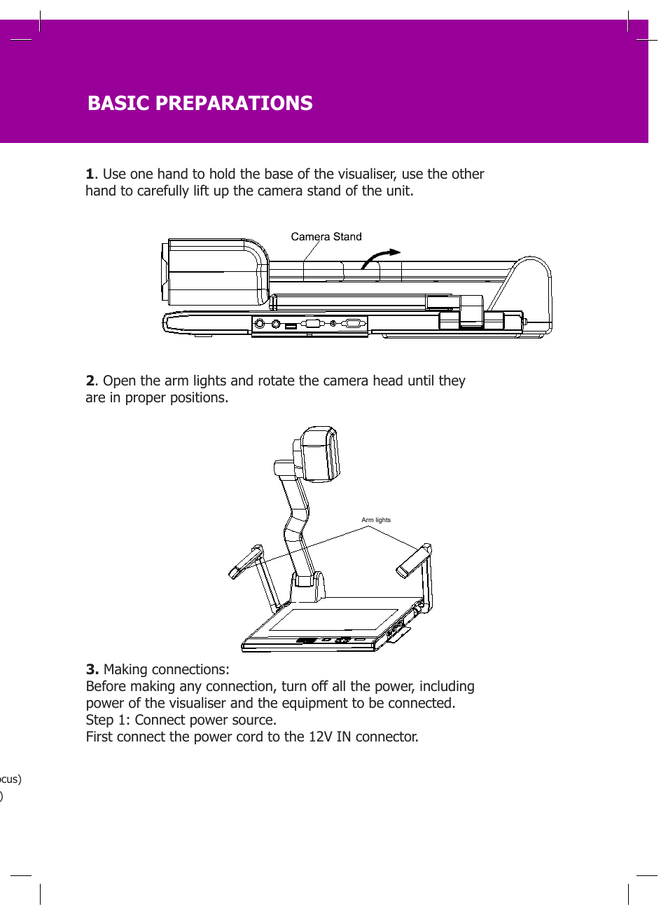 Basic preparations | Genee World GV-6100 User Manual | Page 5 / 24