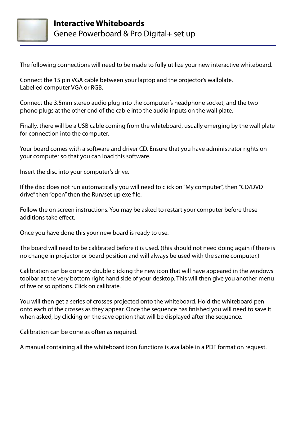 Genee World Pro Digital User Manual | 3 pages