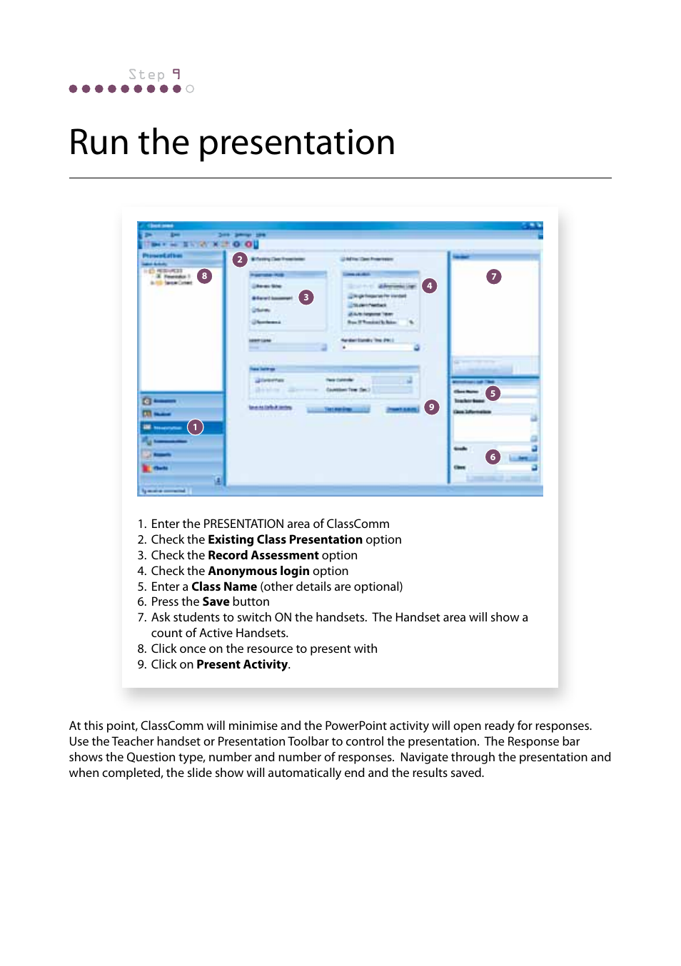 Run the presentation | Genee World Genee Pad User Manual | Page 12 / 20