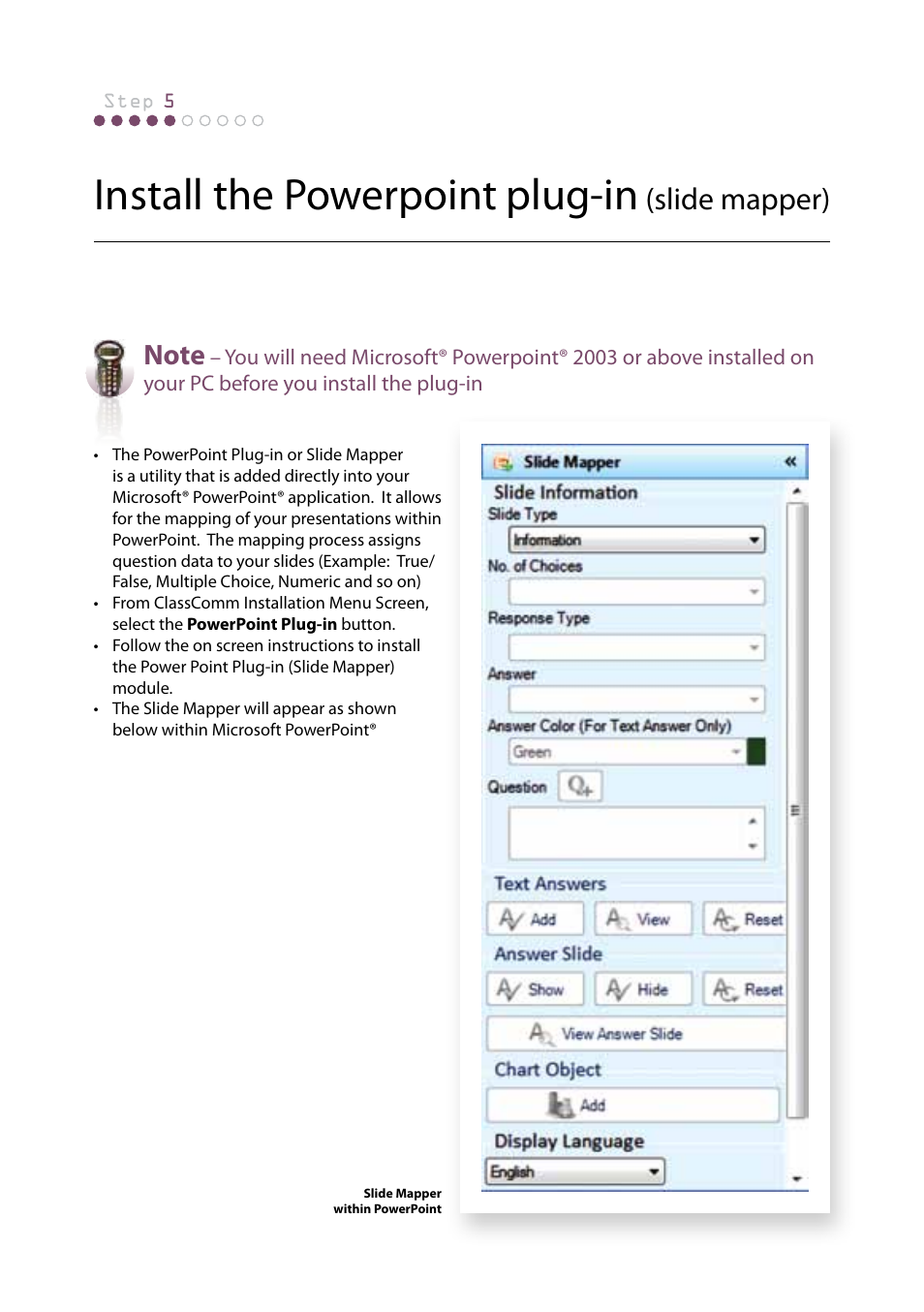 Install the powerpoint plug-in, Slide mapper) | Genee World Genee Pad User Manual | Page 8 / 20