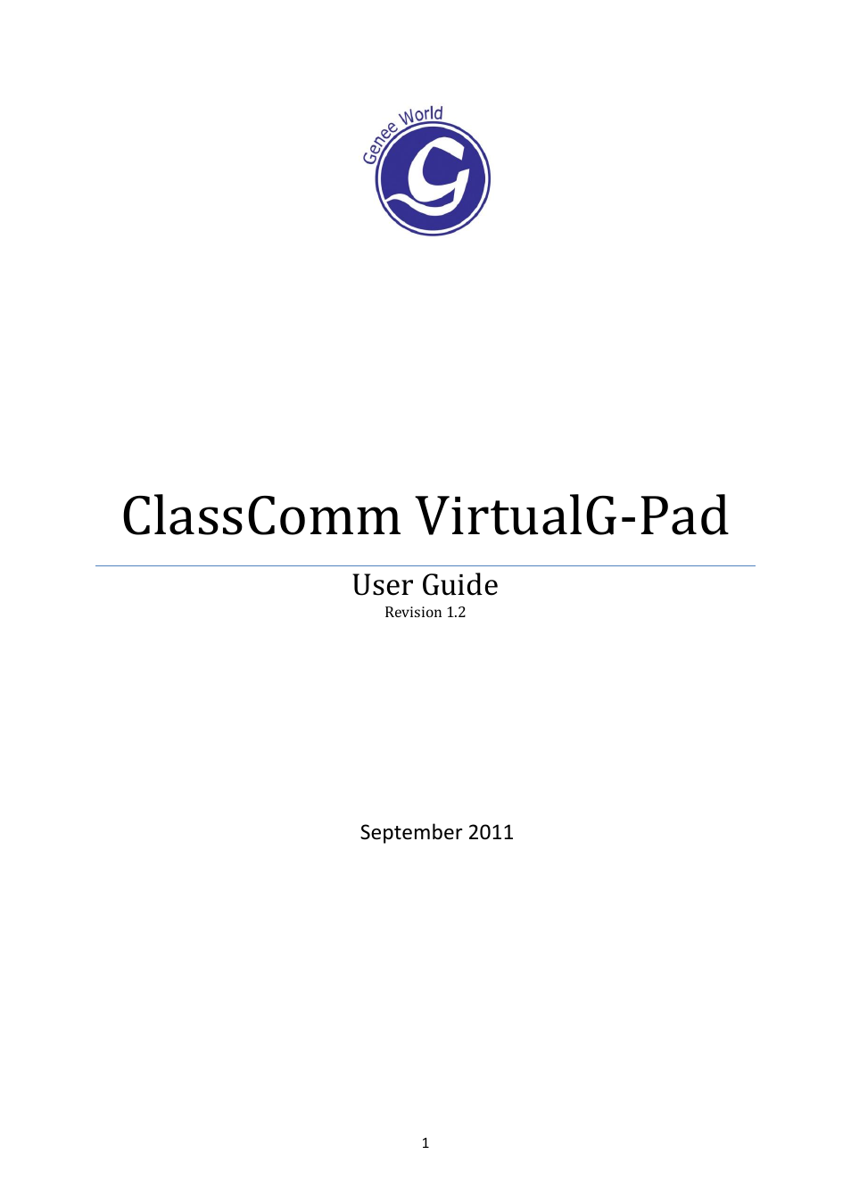 Genee World Virtual G Pad User Manual | 42 pages