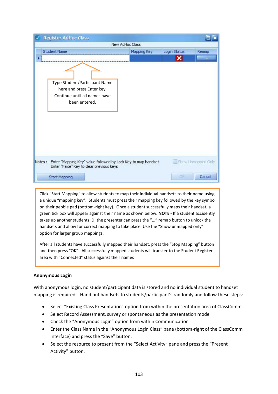 Genee World ClassComm User Manual | Page 103 / 112