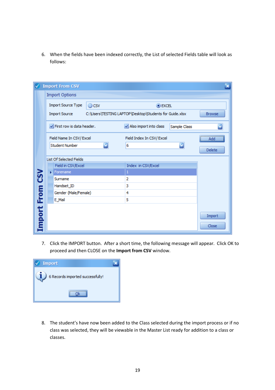 Genee World ClassComm User Manual | Page 19 / 112