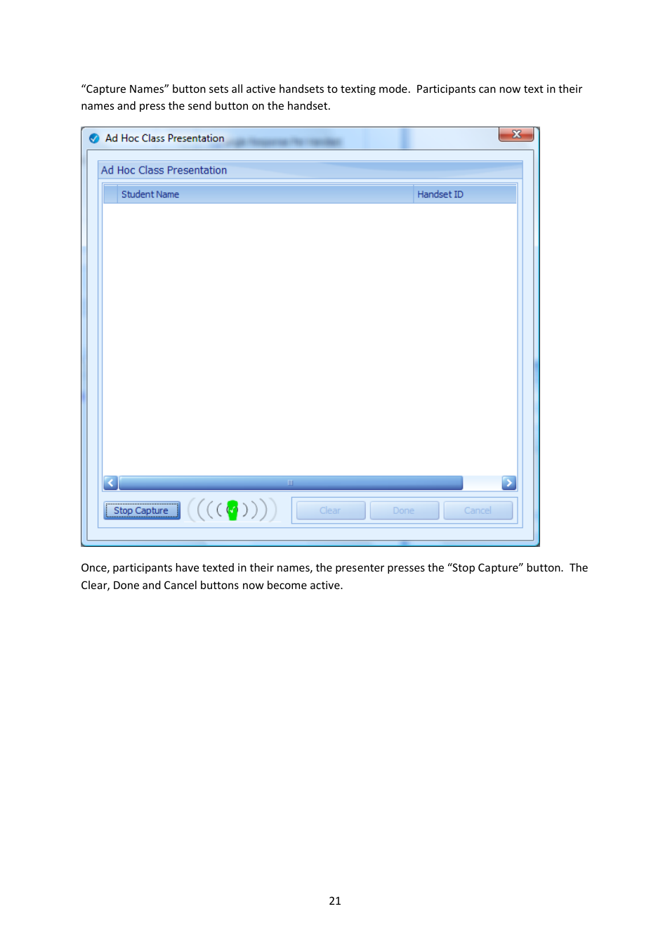 Genee World ClassComm User Manual | Page 21 / 112