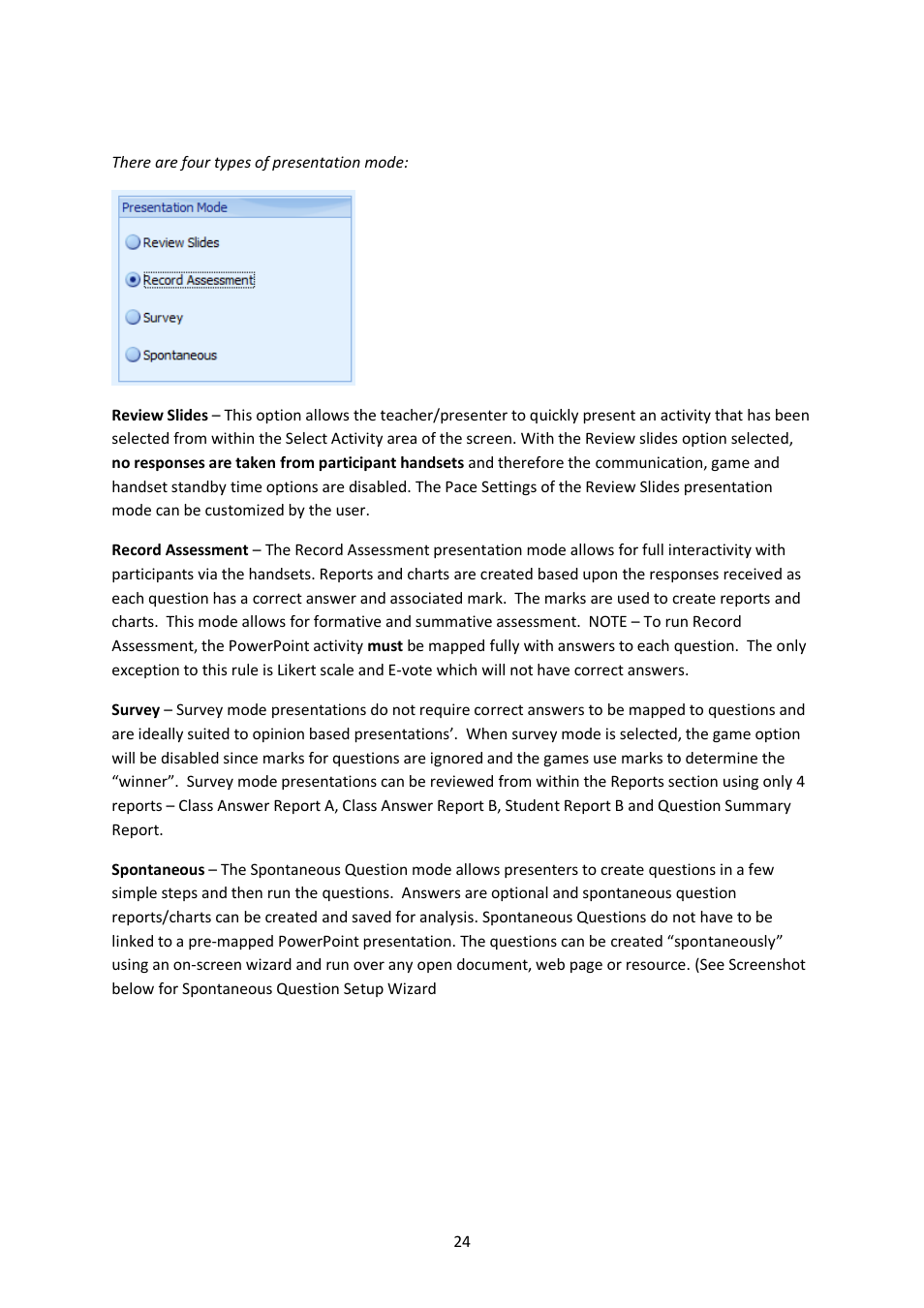 Genee World ClassComm User Manual | Page 24 / 112