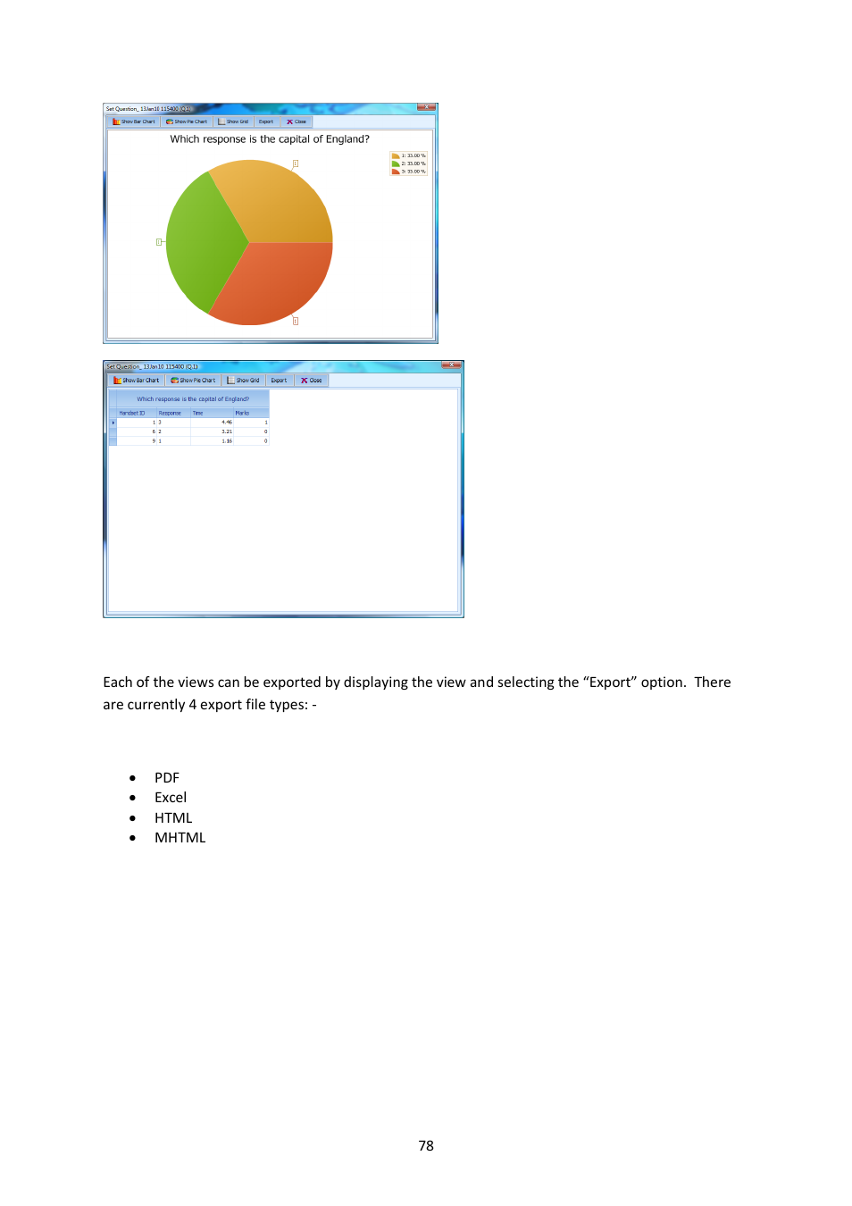Genee World ClassComm User Manual | Page 78 / 112