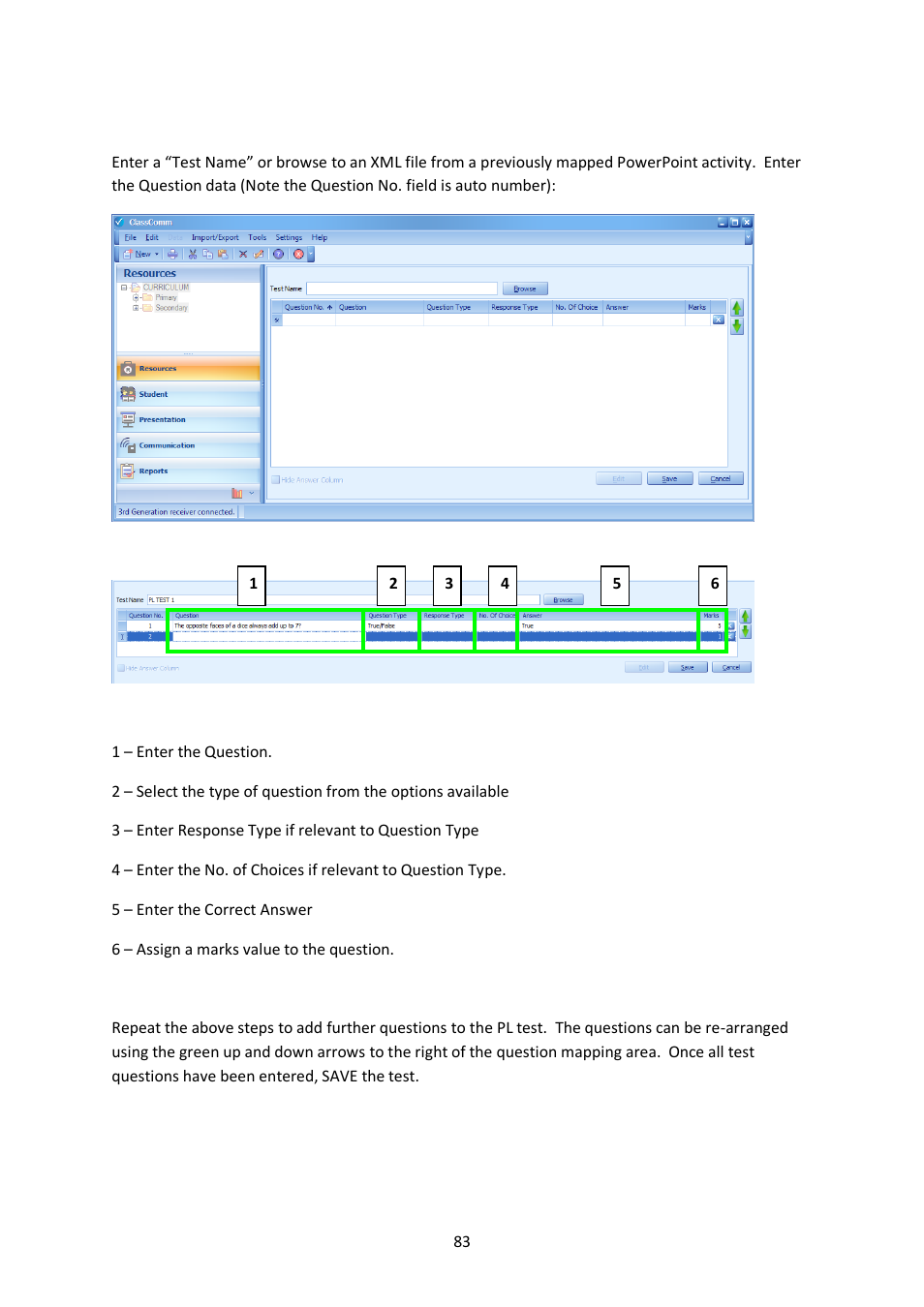 Genee World ClassComm User Manual | Page 83 / 112