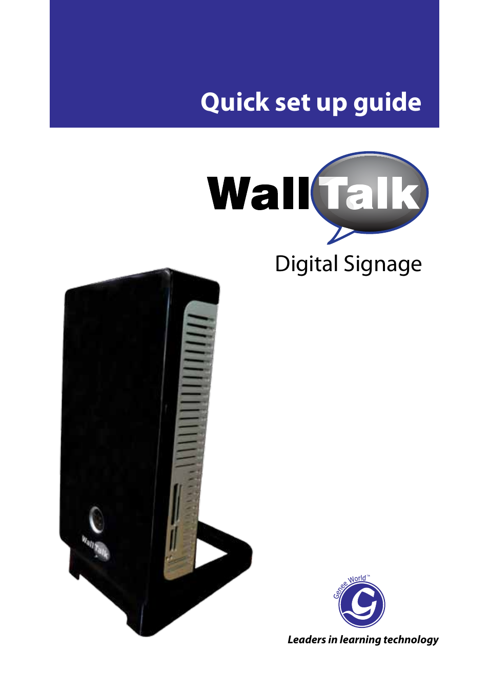 Genee World Wall Talk User Manual | 12 pages