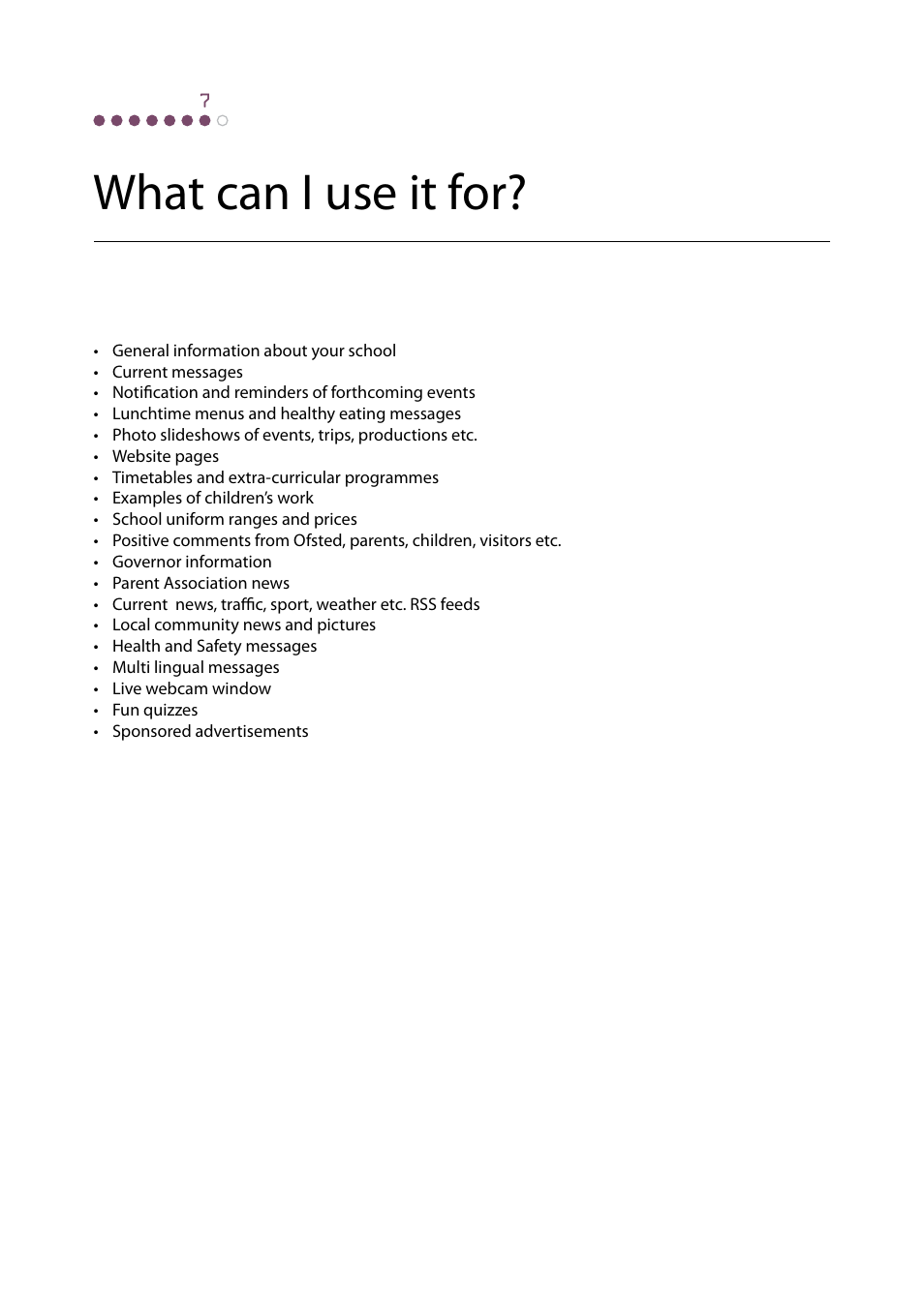 What can i use it for | Genee World Wall Talk User Manual | Page 10 / 12