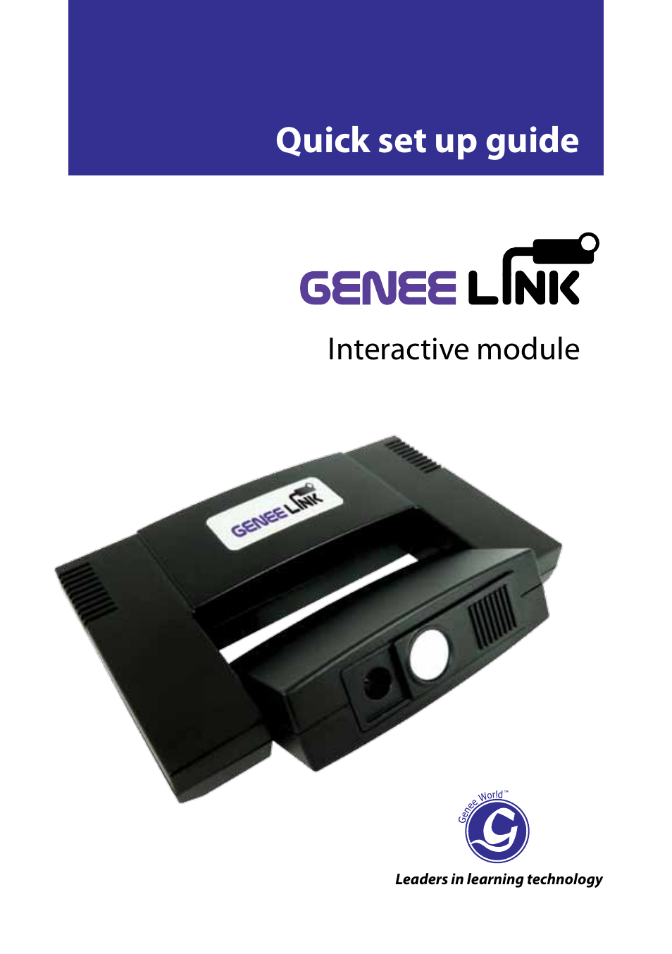 Genee World Genee Link User Manual | 16 pages