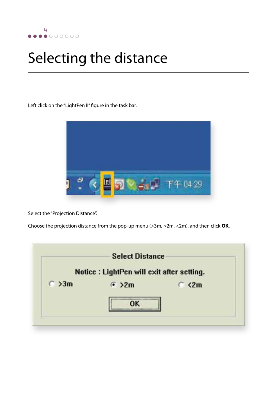 Selecting the distance | Genee World Genee Link User Manual | Page 8 / 16
