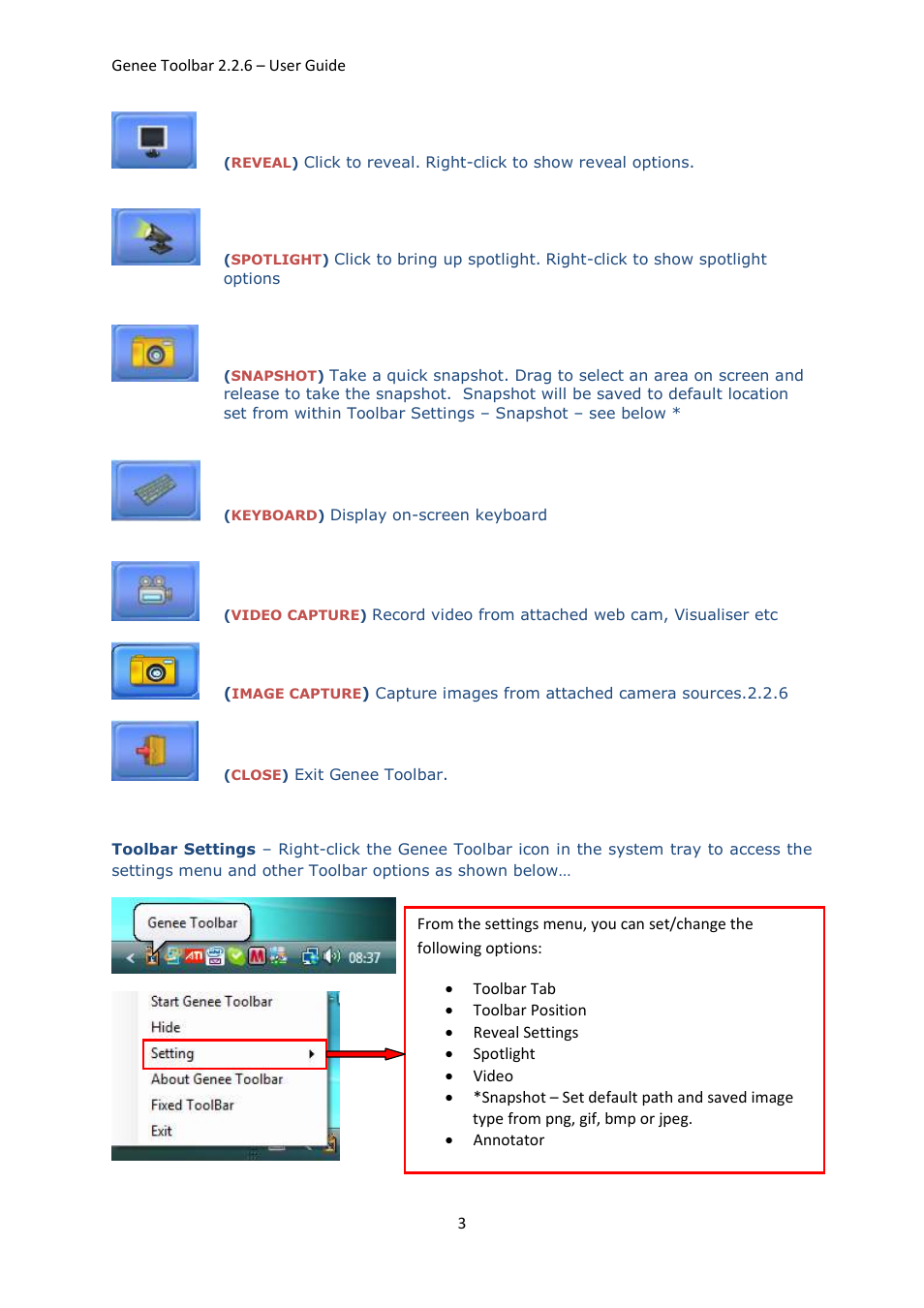 Genee World Genee Toolbar User Manual | Page 3 / 15