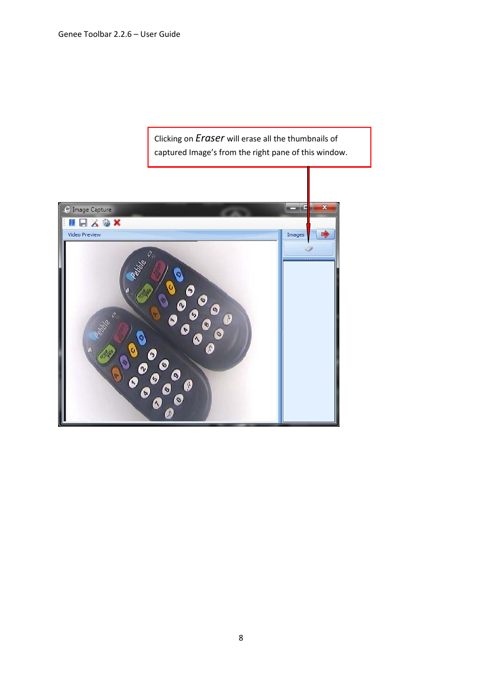 Eraser | Genee World Genee Toolbar User Manual | Page 8 / 15