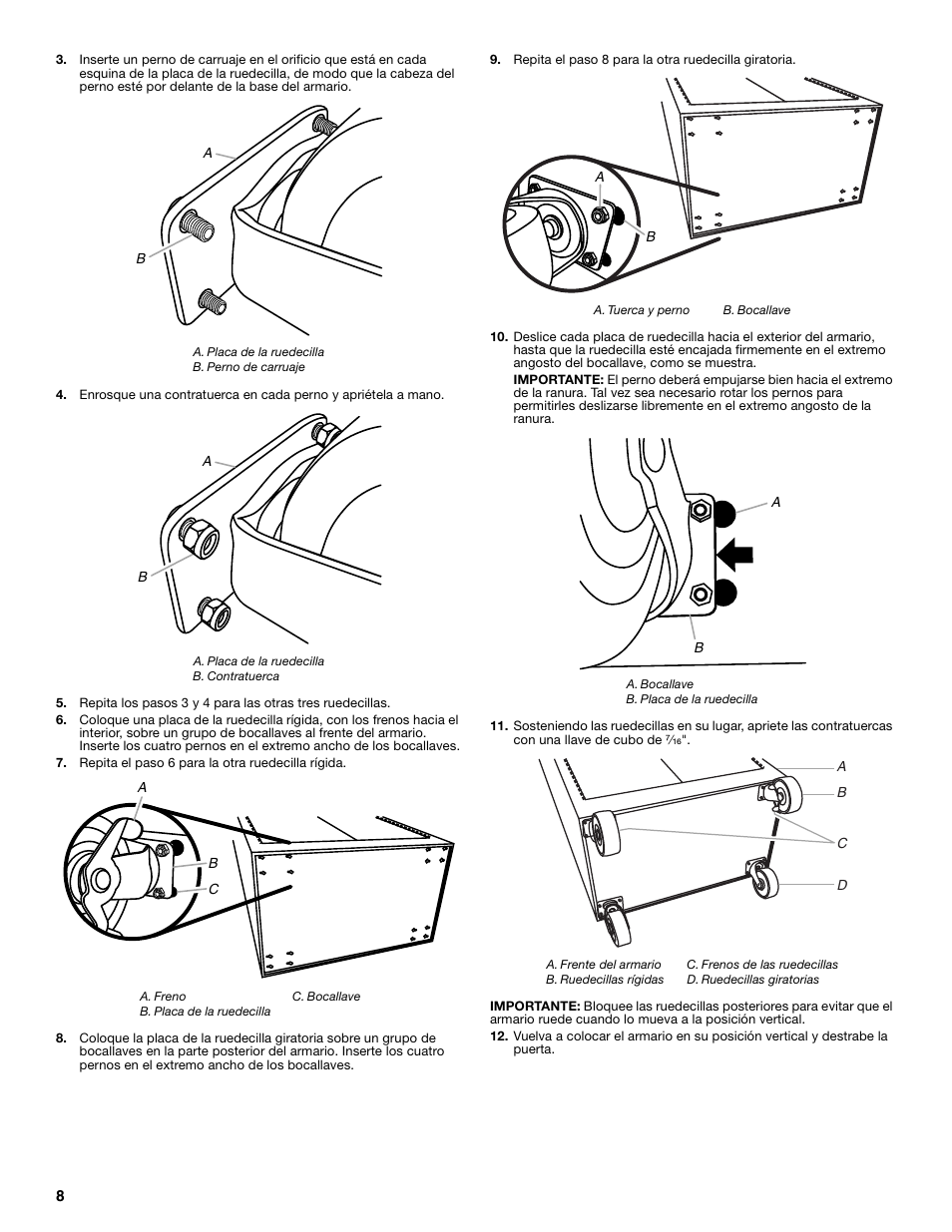 Gladiator GATB302DRG Premier Series Tall GearBox User Manual | Page 8 / 16