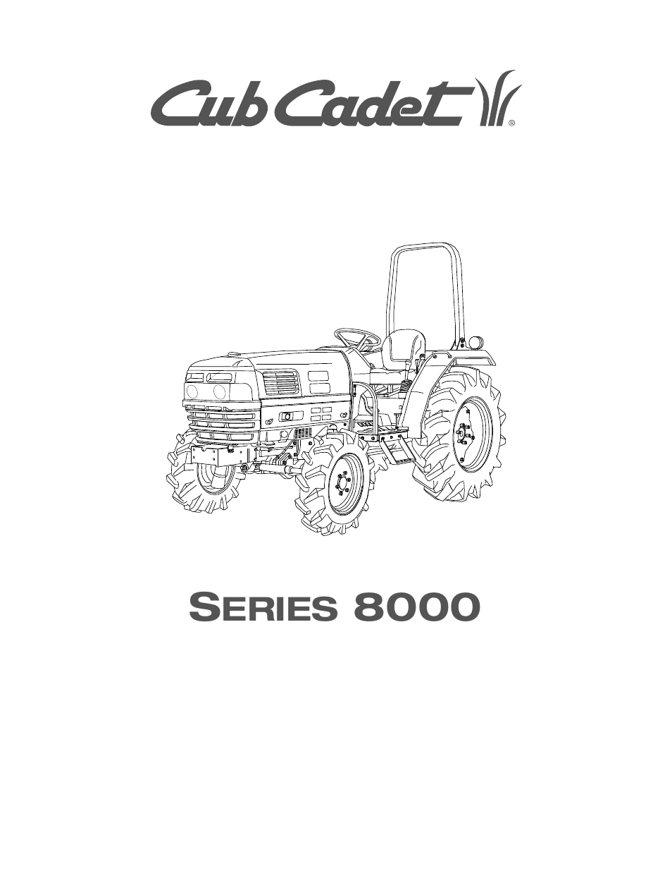 Cub Cadet 8354 User Manual | 56 pages