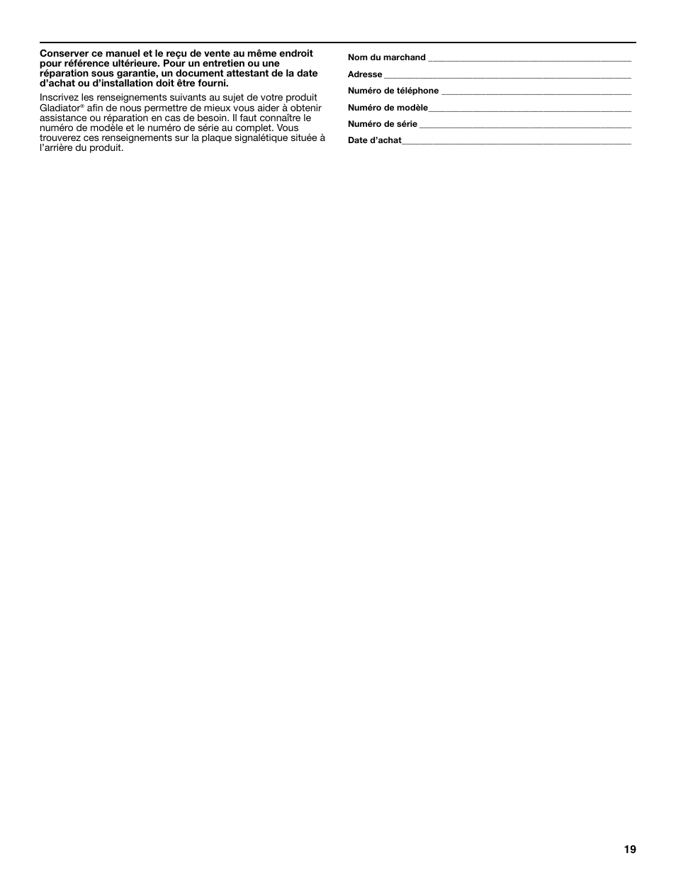 Gladiator GARS774SZG 77 Rack Shelf User Manual | Page 19 / 20