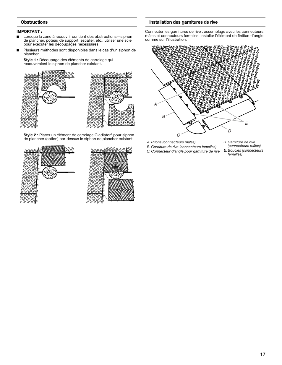 Gladiator GAFP32CBZM New Gladiator Floor Pack User Manual | Page 17 / 20
