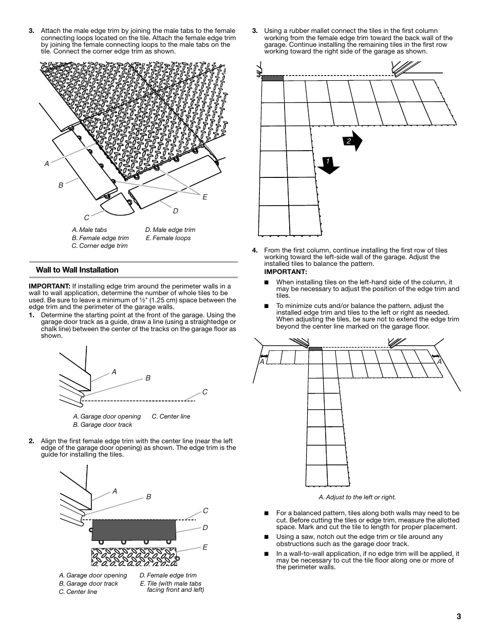 Gladiator GAFP32CBZM New Gladiator Floor Pack User Manual | Page 3 / 20