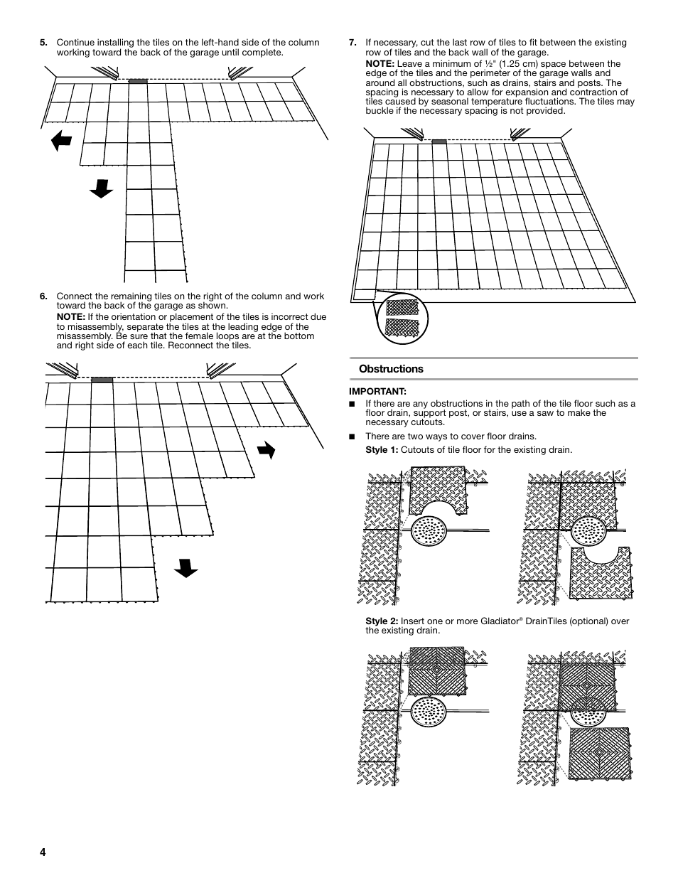 Gladiator GAFP32CBZM New Gladiator Floor Pack User Manual | Page 4 / 20