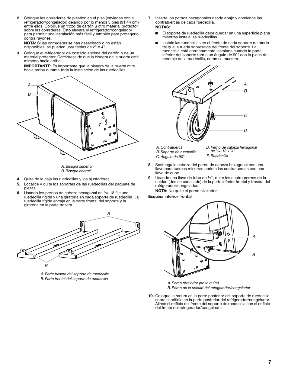Gladiator GARF19XXYK Gladiator Chillerator Garage Refrigerator Installation Instruction User Manual | Page 7 / 12