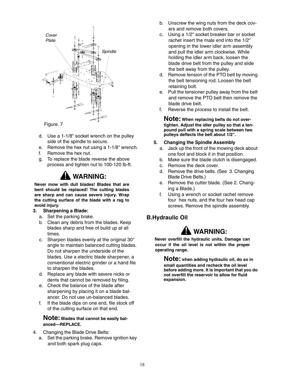 Warning | Cub Cadet 53AJ8CTX750 User Manual | Page 18 / 32