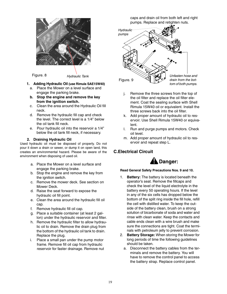 Danger | Cub Cadet 53AJ8CTX750 User Manual | Page 19 / 32