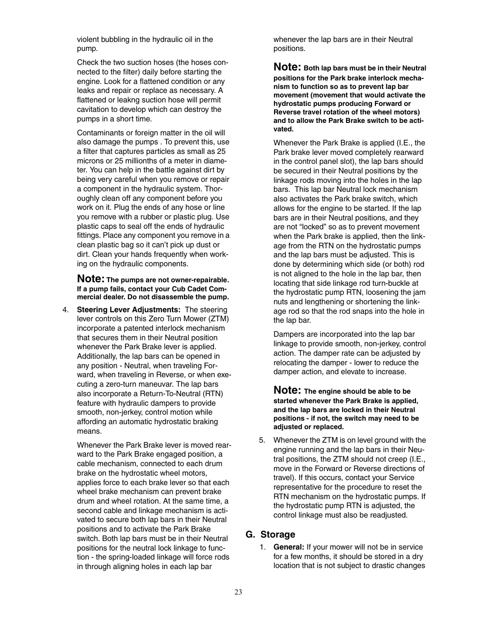 Cub Cadet 53AJ8CTX750 User Manual | Page 23 / 32