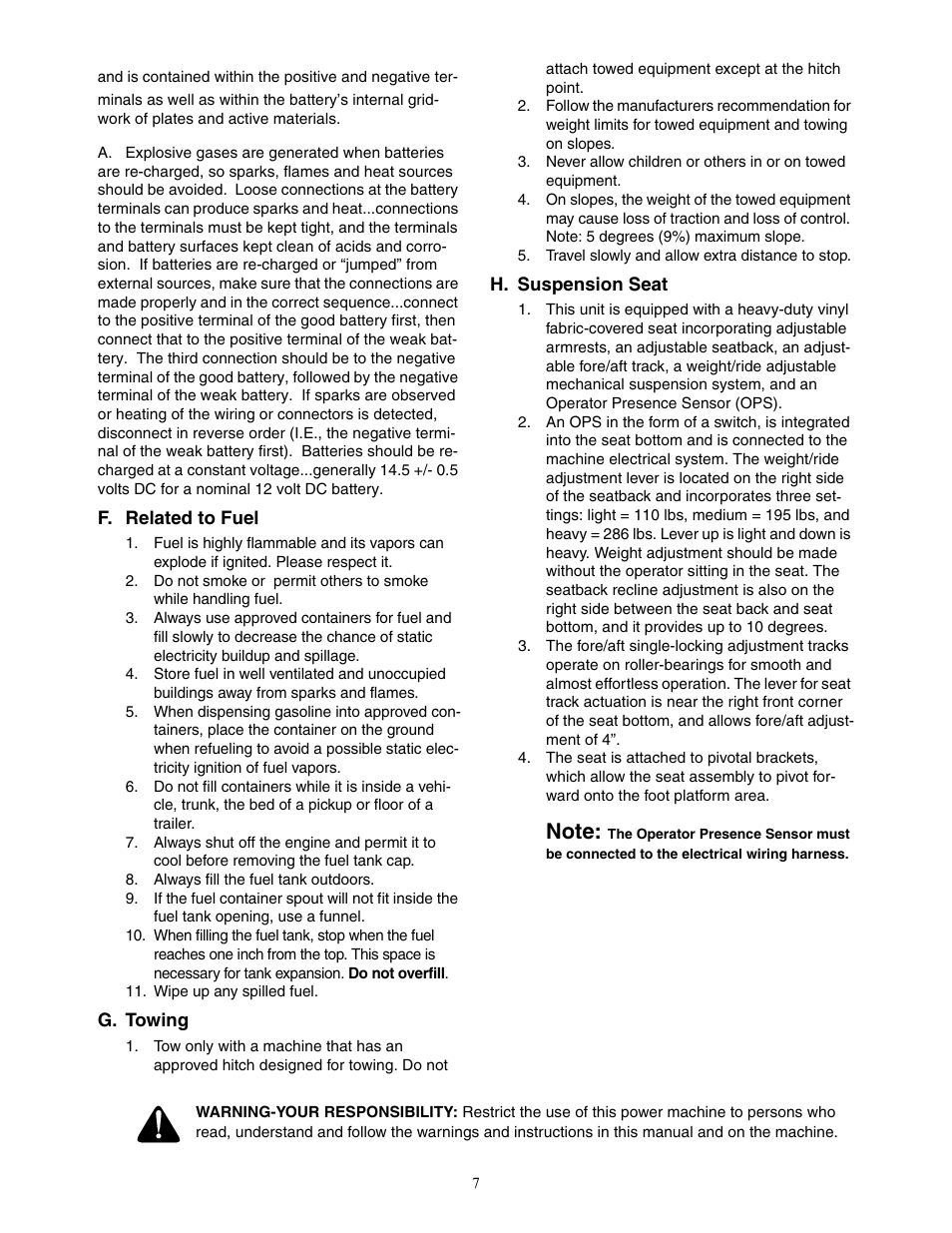 Cub Cadet 20HP ENFORCER 44  EN User Manual | Page 7 / 32