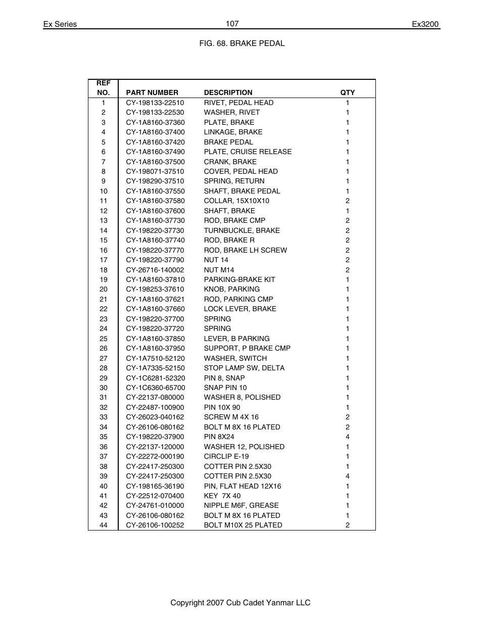 Cub Cadet Ex32002 User Manual | Page 107 / 182