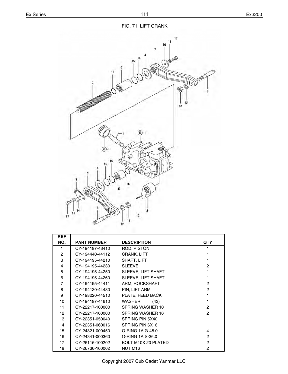 Cub Cadet Ex32002 User Manual | Page 111 / 182