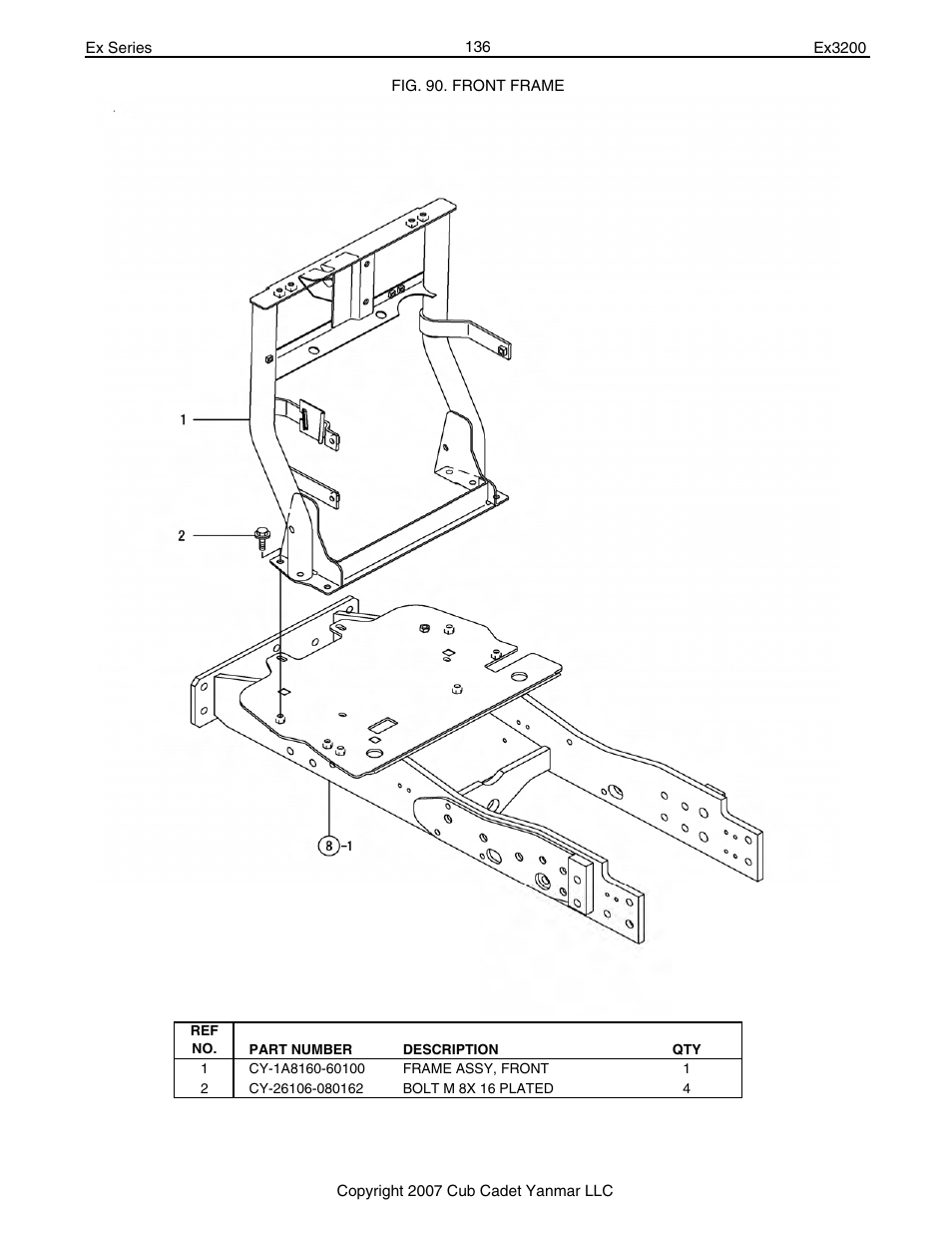 Cub Cadet Ex32002 User Manual | Page 136 / 182