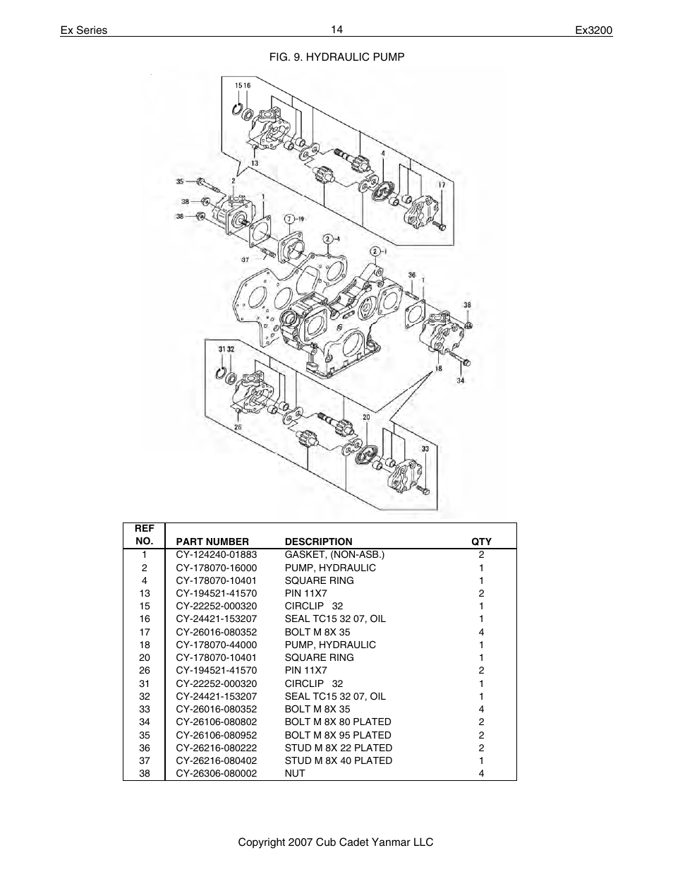 Cub Cadet Ex32002 User Manual | Page 14 / 182