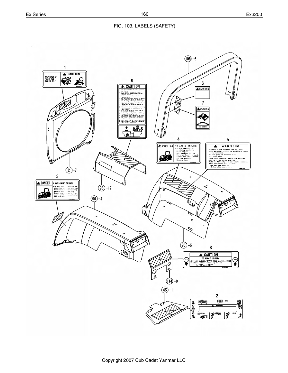 Cub Cadet Ex32002 User Manual | Page 160 / 182