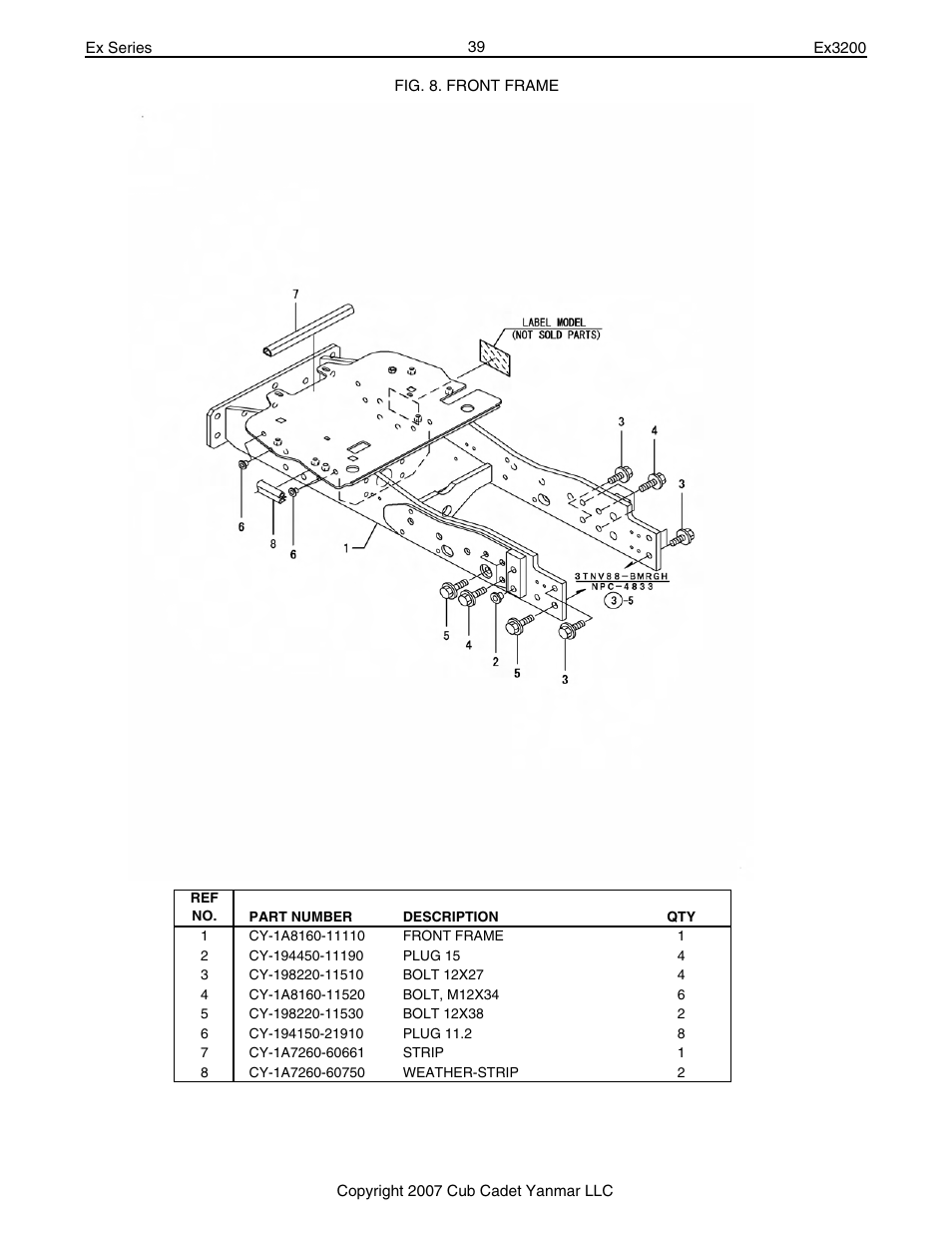 Cub Cadet Ex32002 User Manual | Page 39 / 182