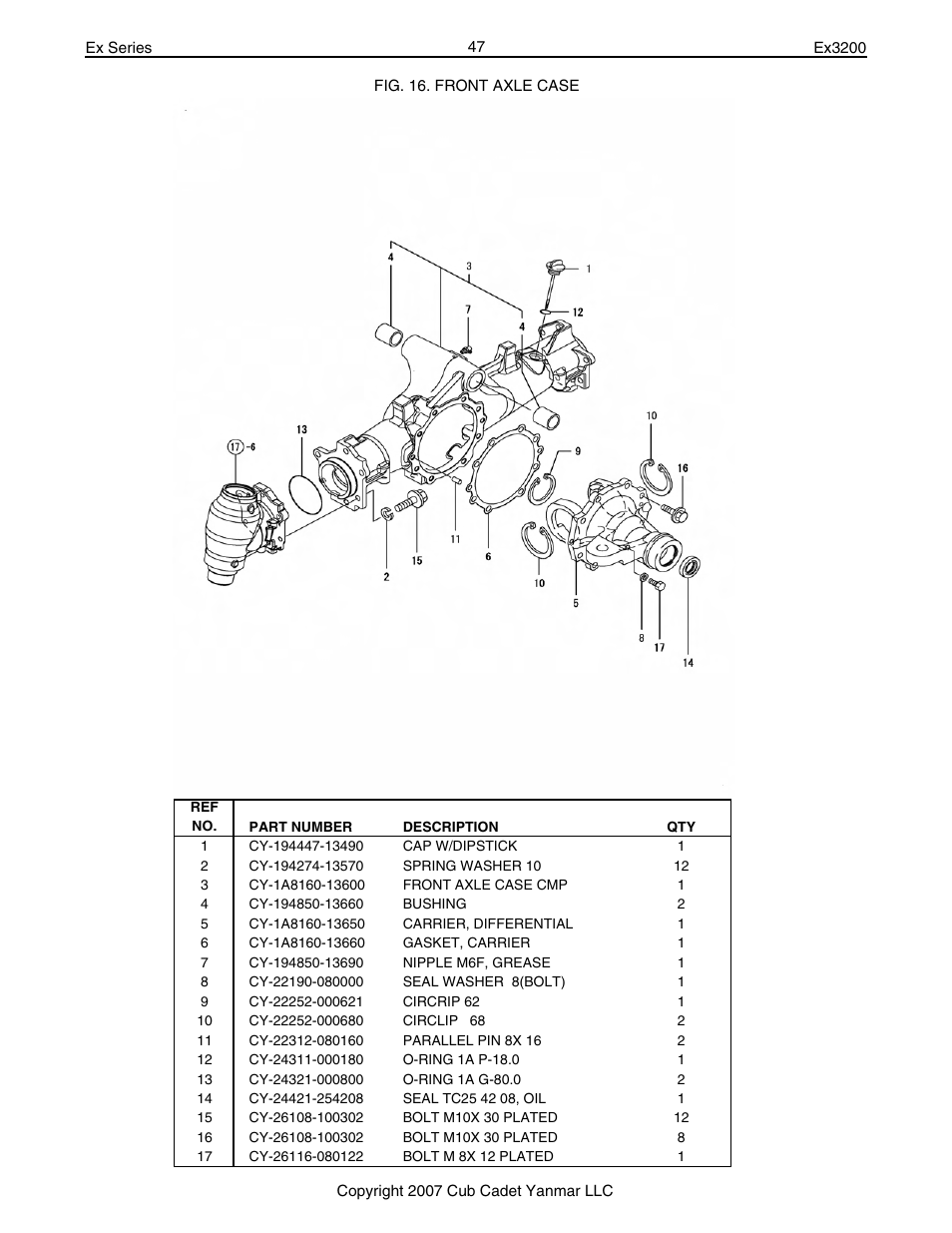 Cub Cadet Ex32002 User Manual | Page 47 / 182