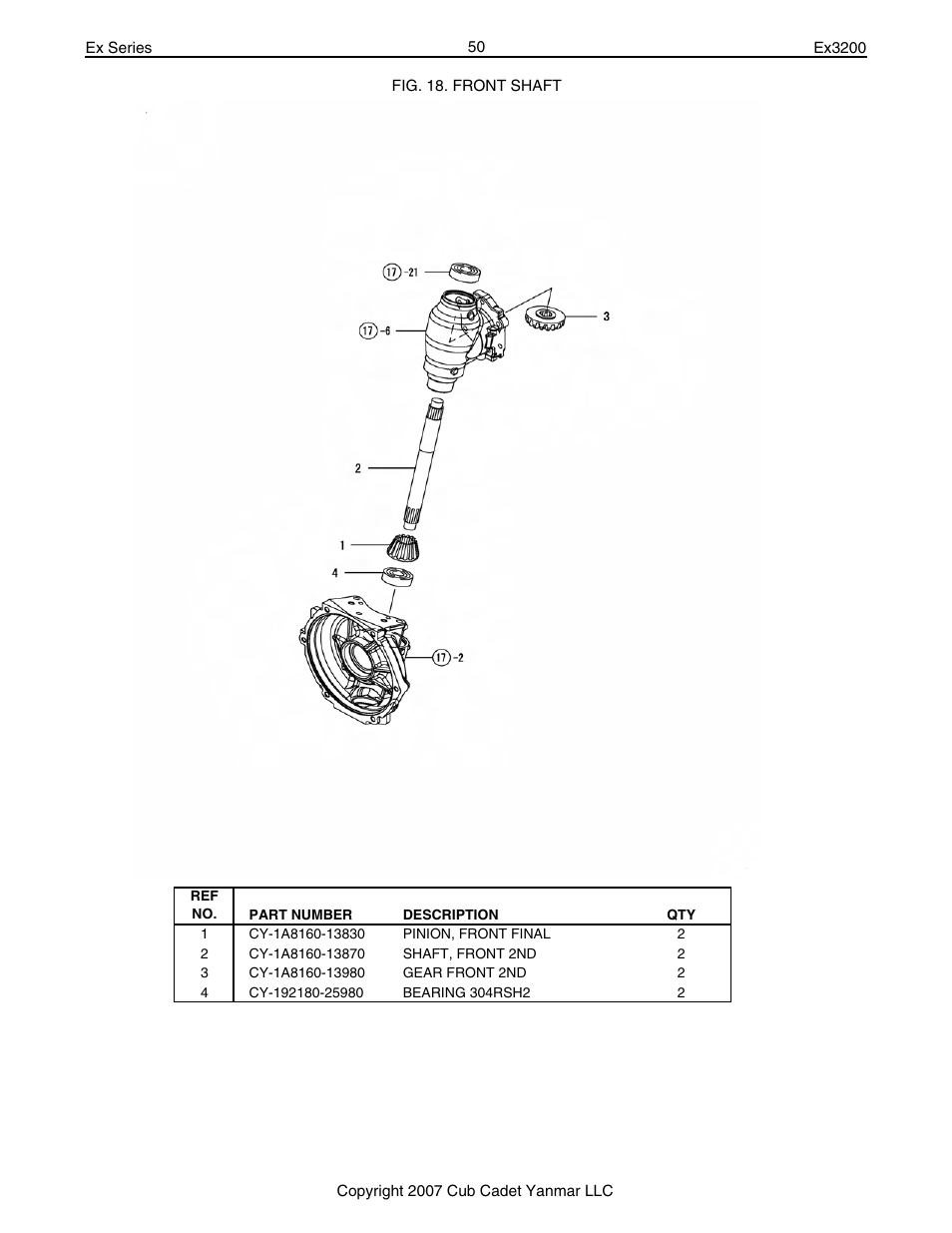 Cub Cadet Ex32002 User Manual | Page 50 / 182