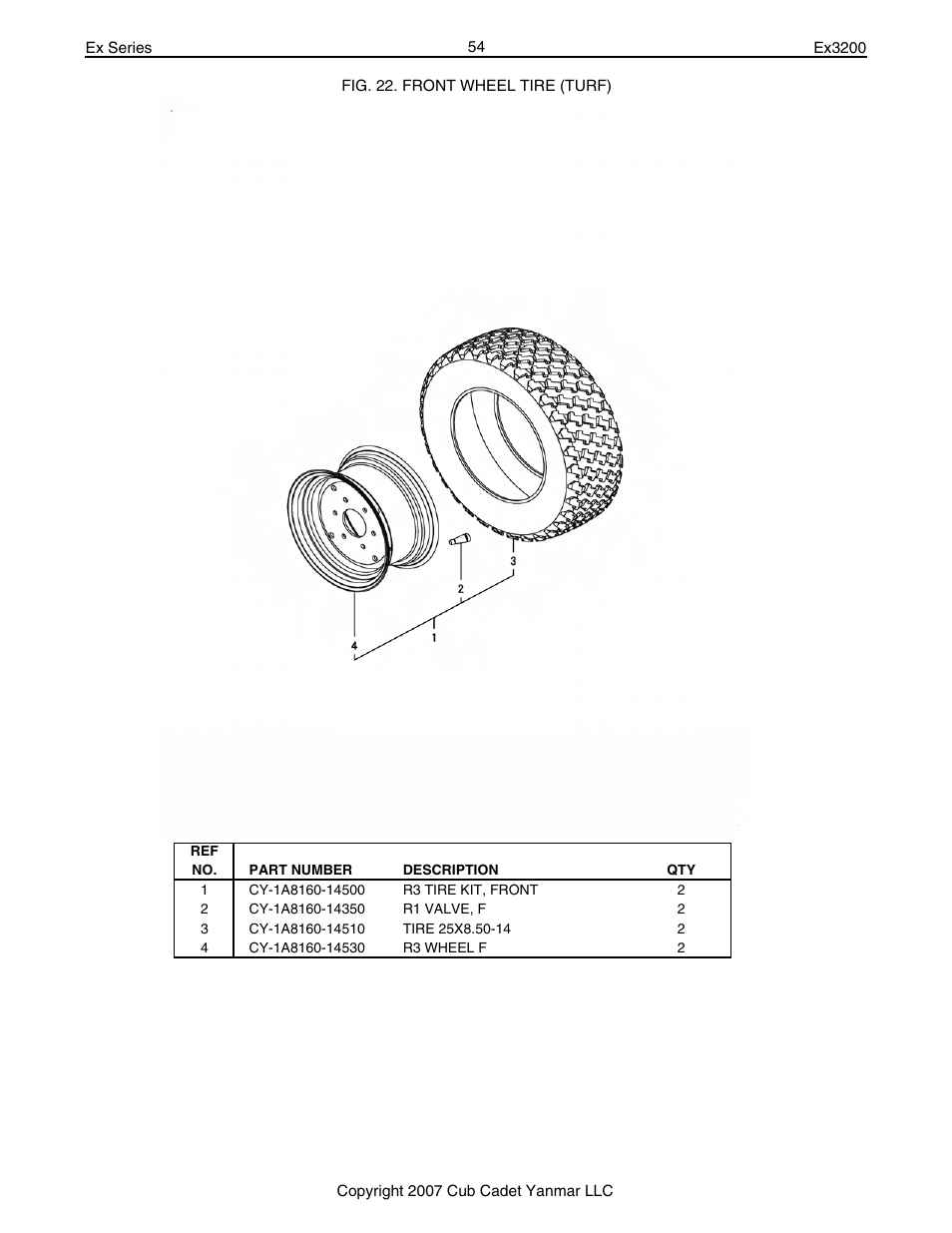 Cub Cadet Ex32002 User Manual | Page 54 / 182