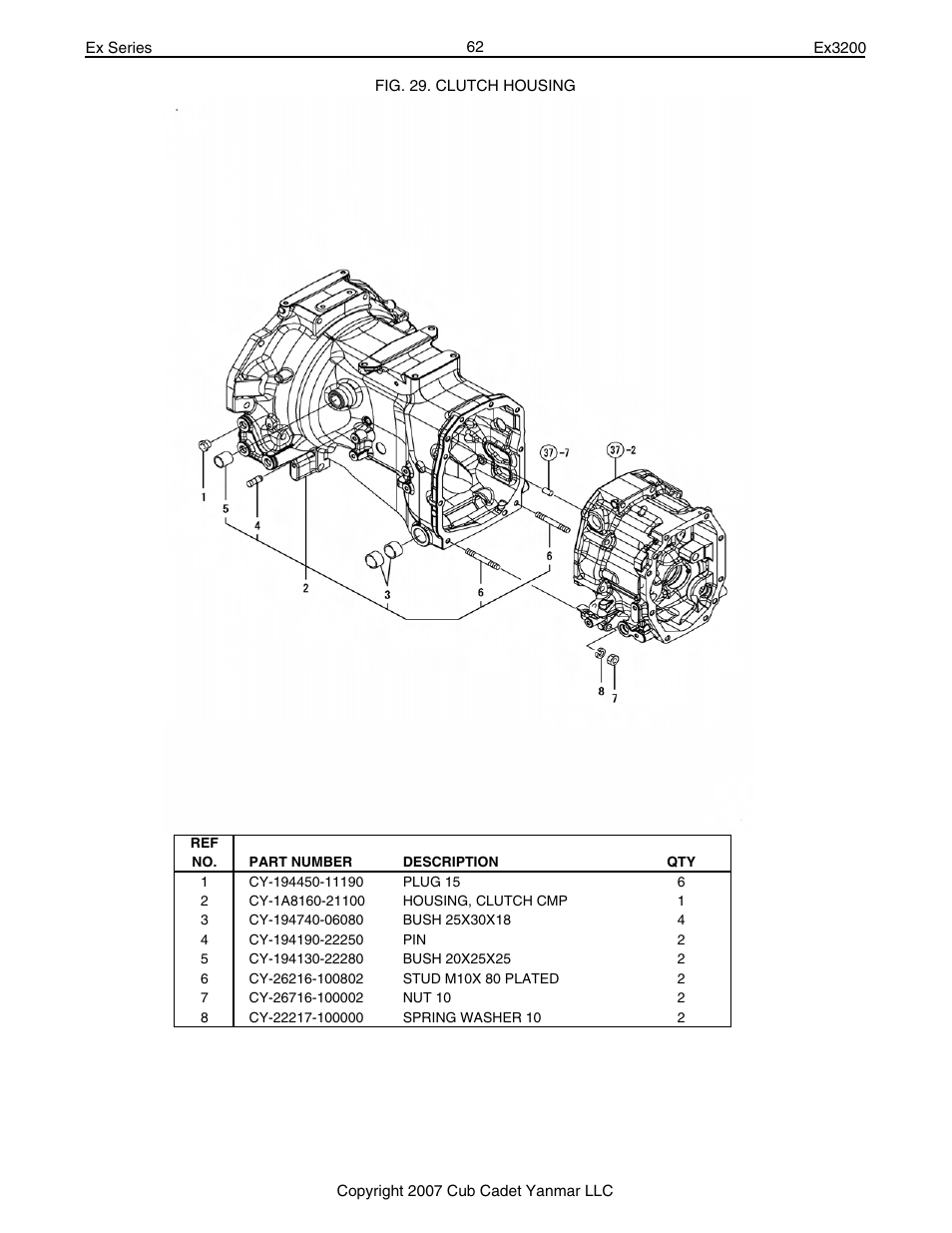 Cub Cadet Ex32002 User Manual | Page 62 / 182