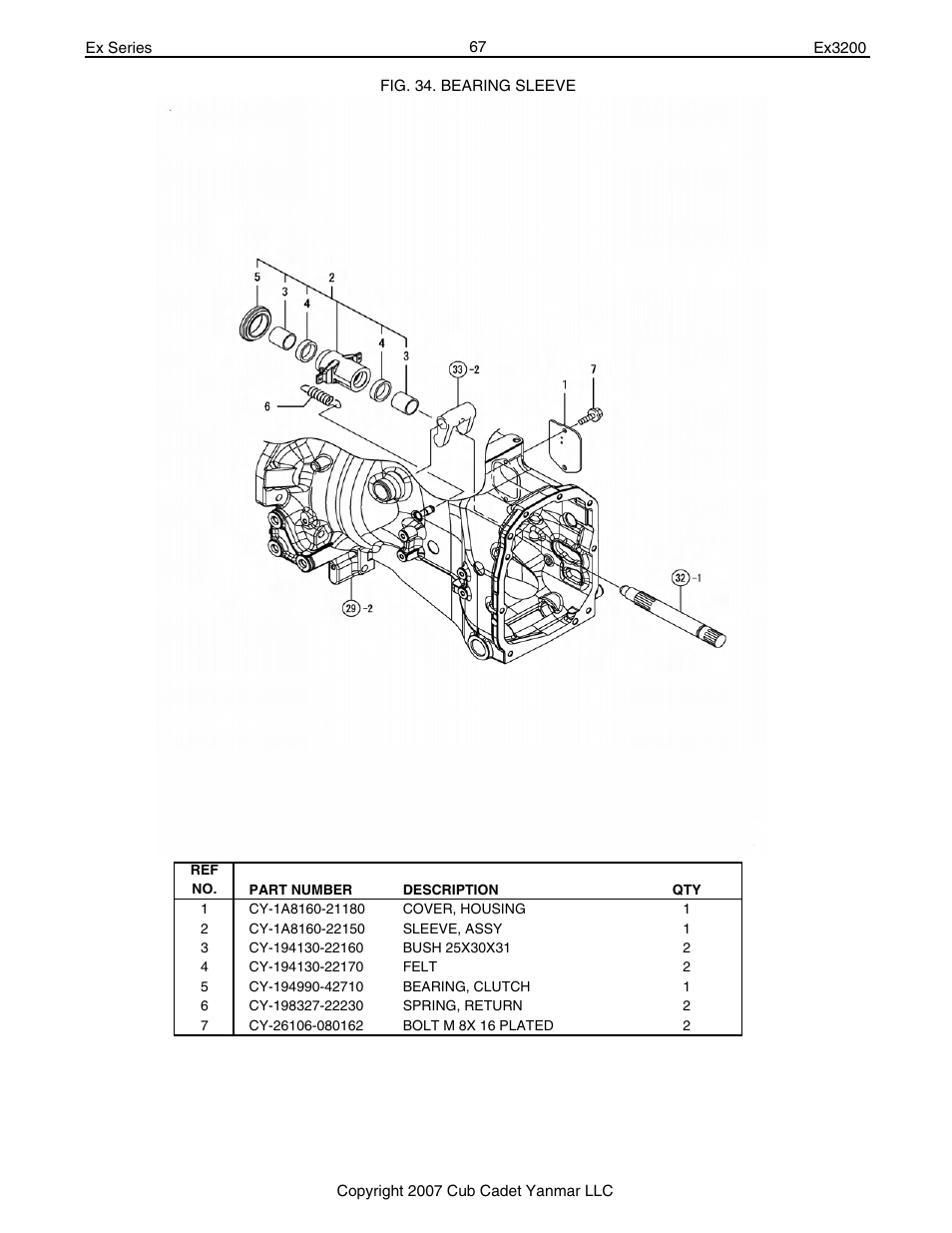 Cub Cadet Ex32002 User Manual | Page 67 / 182