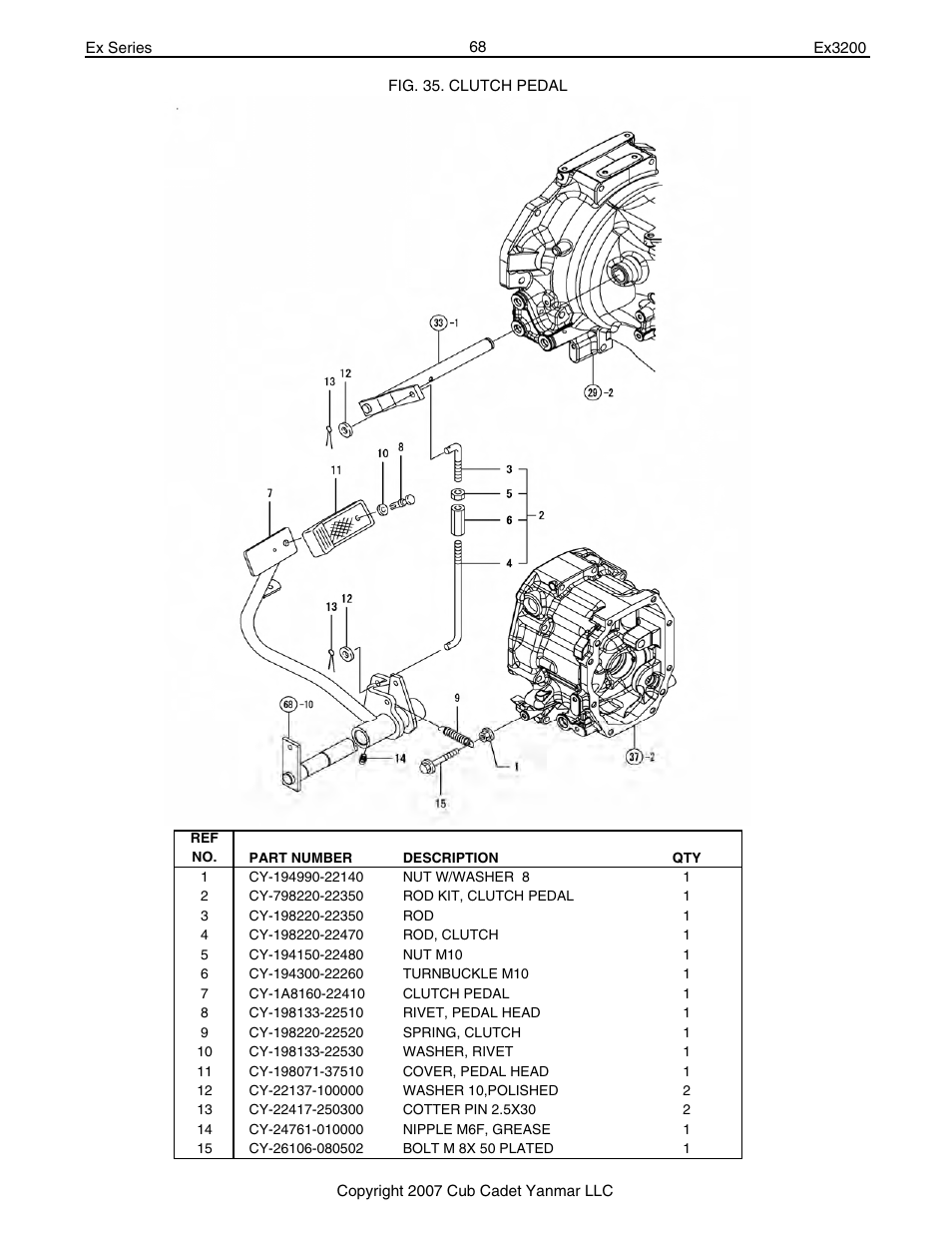 Cub Cadet Ex32002 User Manual | Page 68 / 182