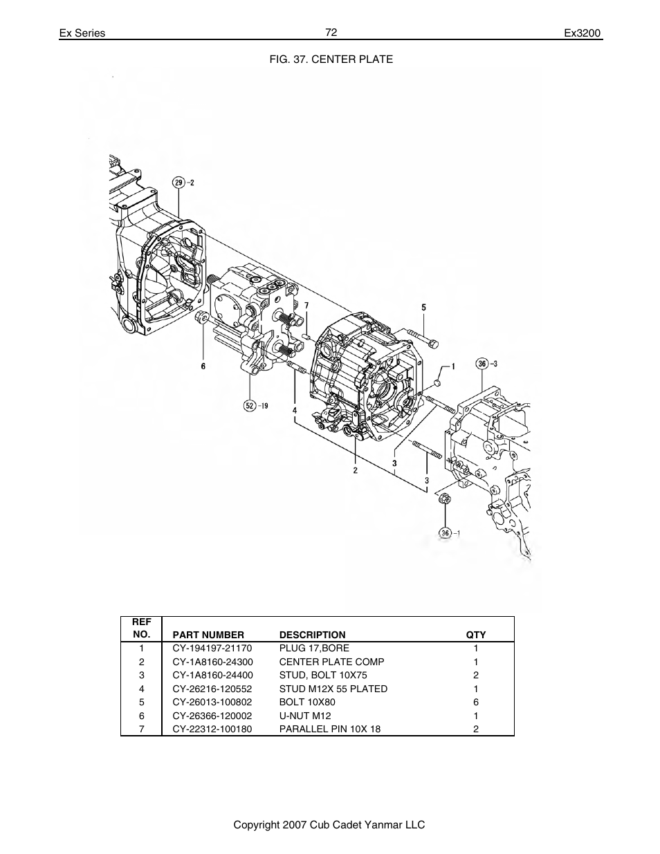 Cub Cadet Ex32002 User Manual | Page 72 / 182