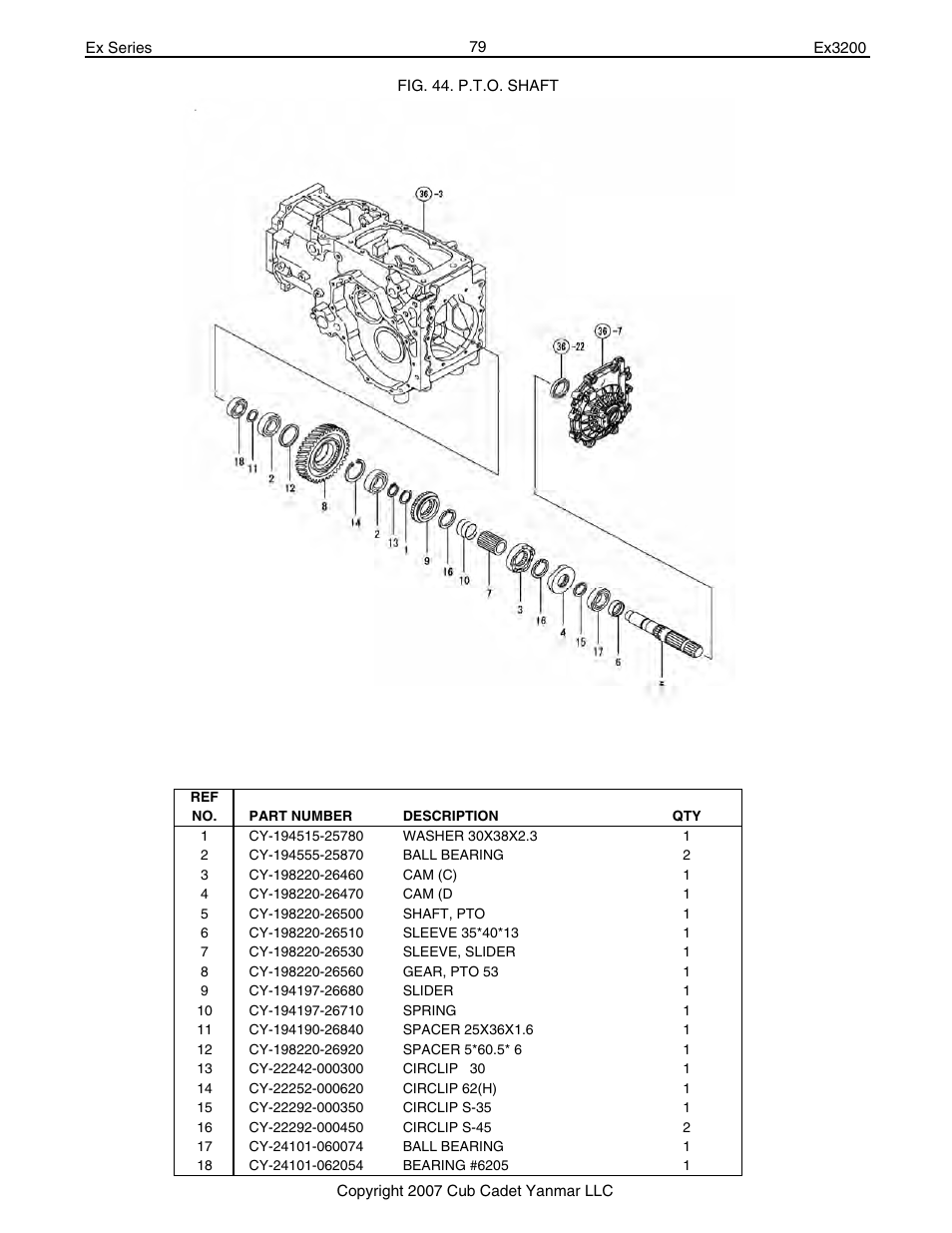 Cub Cadet Ex32002 User Manual | Page 79 / 182