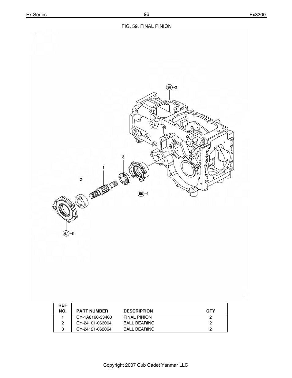 Cub Cadet Ex32002 User Manual | Page 96 / 182