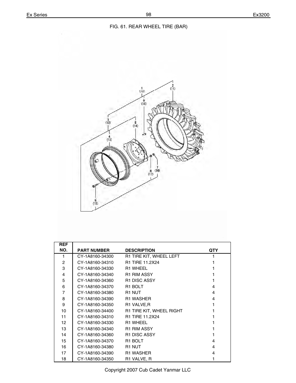 Cub Cadet Ex32002 User Manual | Page 98 / 182