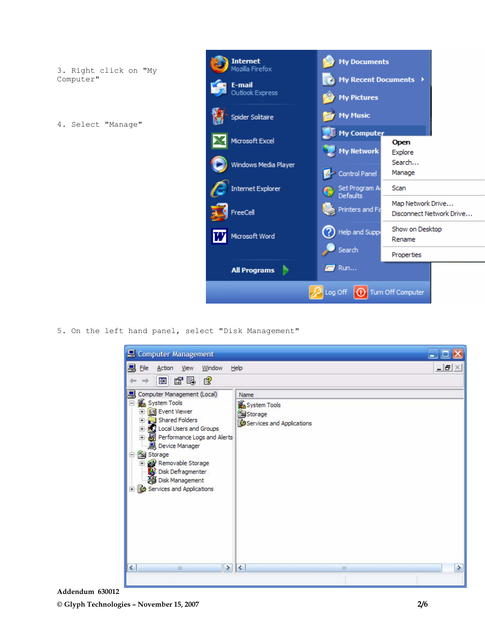 Glyph Write Performance Windows XP User Manual | Page 2 / 6