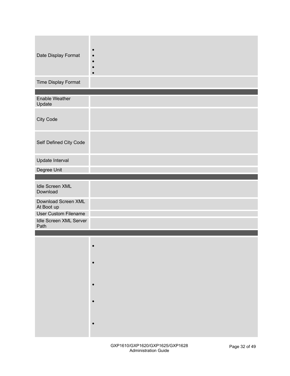 Grandstream GXP1610 Administration Guide User Manual | Page 33 / 50