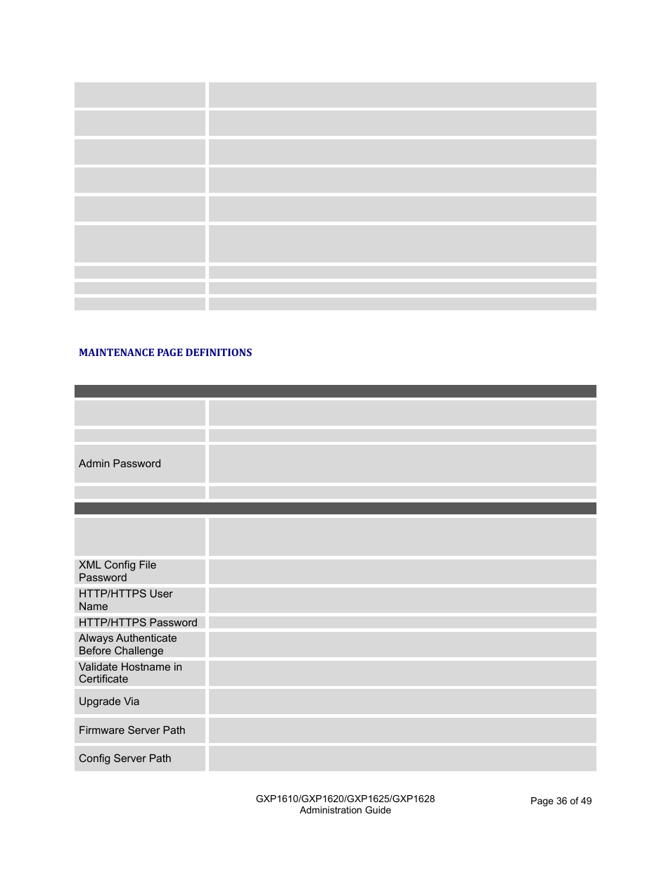 Grandstream GXP1610 Administration Guide User Manual | Page 37 / 50